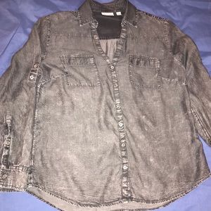 Acid Wash Long Sleeve Shirt